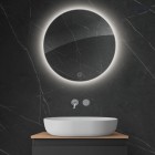 Oltens Nordlis lustro 60 cm okrągłe z oświetleniem LED 64108000