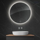 Oltens Nordlis lustro 80 cm okrągłe z oświetleniem LED 64109000