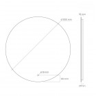 Oltens Nordlis lustro 100 cm okrągłe z oświetleniem LED 64110000