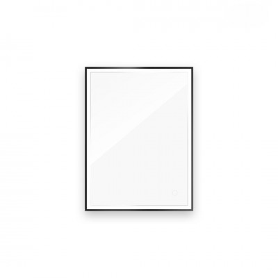 Oltens Nordlis lustro 60x80 cm prostokątne z oświetleniem LED czarny mat 64105300 Oltens Nordlis lustro 60x80 cm prostokątne z oświetleniem LED czarny mat 64105300