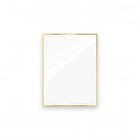 Oltens Nordlis lustro 60x80 cm prostokątne z oświetleniem LED złoty połysk 64115800