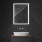 Oltens Nordlis lustro 60x80 cm prostokątne z oświetleniem LED 64105000