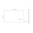 Oltens Nordlis lustro 60x100 cm prostokątne z oświetleniem LED 64111000