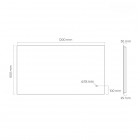 Oltens Nordlis lustro 60x120 cm prostokątne z oświetleniem LED 64112000