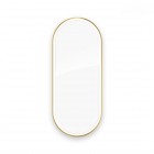 Oltens Nordlis lustro 50x120 cm owalne z oświetleniem LED złoty połysk 64104800