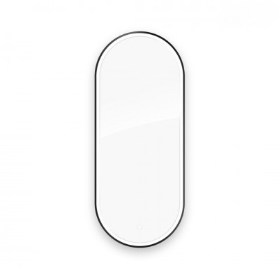 Oltens Nordlis lustro 50x120 cm owalne z oświetleniem LED czarny mat 64104300 Oltens Nordlis lustro 50x120 cm owalne z oświetleniem LED czarny mat 64104300