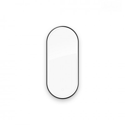 Oltens Nordlis lustro 40x90 cm owalne z oświetleniem LED czarny mat 64113300 Oltens Nordlis lustro 40x90 cm owalne z oświetleniem LED czarny mat 64113300