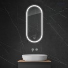 Oltens Nordlis lustro 40x90 cm owalne z oświetleniem LED 64103000