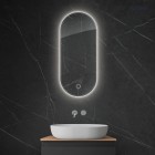 Oltens Nordlis lustro 40x90 cm owalne z oświetleniem LED 64113000