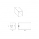 Oltens Vernal szafka 20 cm boczna wisząca biały połysk 60020000