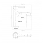 Oltens Molle Slim bateria umywalkowa stojąca czarny mat 32203300