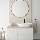 Oltens Molle Slim bateria umywalkowa stojąca czarny mat 32203300