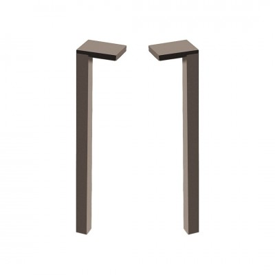 Laufen Space zestaw 2 nóżek do mebli aluminium ciemne H4112201601061