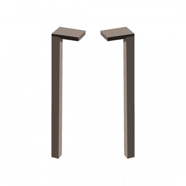 Laufen Space zestaw 2 nóżek do mebli aluminium ciemne H4112201601061