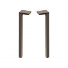 Laufen Space zestaw 2 nóżek do mebli aluminium ciemne H4112201601061
