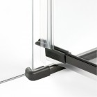 New Trendy Avexa kabina prysznicowa prostokątna 110x90 cm lewa gunmetal brushed EXK-3338