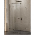 New Trendy Avexa kabina prysznicowa prostokątna 110x90 cm lewa gunmetal brushed EXK-3338
