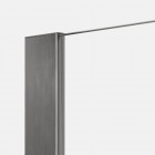 New Trendy Nesta ścianka wolnostojąca Walk-in 70 cm Gunmetal Brushed K-1754