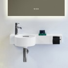 Laufen Val umywalka ścienna 55x31,5 cm półokrągła lewa biała H8152830001051