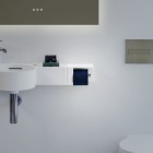 Laufen Val uchwyt na papier wiszący prawy biały H8722800000001