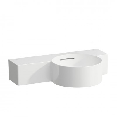 Laufen Val umywalka ścienna 55x31,5 cm półokrągła prawa biała H8152840001091