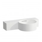 Laufen Val umywalka ścienna 55x31,5 cm półokrągła prawa biały mat H8152847571091