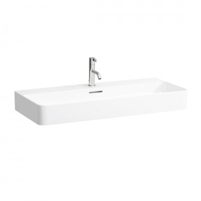 Laufen Val umywalka ścienna 95x42 cm prostokątna szlifowany spód biała H8162870001041