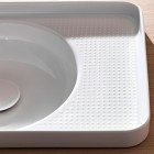 Laufen Val umywalka wpuszczana 55x36 cm prostokątna biała H8172810001051