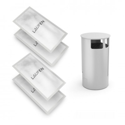 Laufen Riva filtr węglowy biały + środek do odkamieniania do toalety myjącej H8916970000001