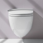 Laufen Riva miska WC wisząca myjąca z deską wolnoopadającą biała z powłoką LCCH8206914000001