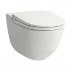 Laufen Riva miska WC wisząca myjąca z deską wolnoopadającą biała z powłoką LCCH8206914000001
