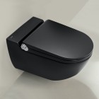 Laufen Riva miska WC wisząca myjąca z deską wolnoopadającą czarny mat H8206917160001