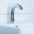 Laufen Curvetronic bateria elektroniczna umywalkowa z mieszaczem zasilanie z sieci chrom HF707153100000