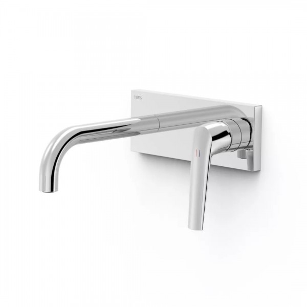 Tres Fuji bateria umywalkowa podtynkowa wylewka 18 cm chrom 28130023