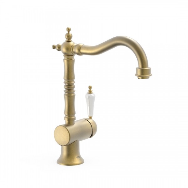 Tres Clasic bateria umywalkowa stare złoto mat 24210801LM