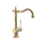 Tres Clasic bateria umywalkowa stare złoto mat 24210801LM