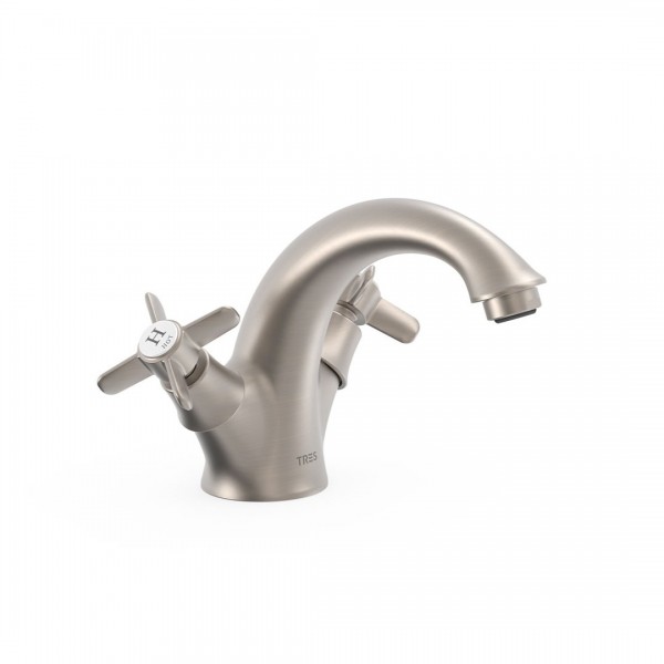 Tres Clasic bateria umywalkowa stal 24210201AC