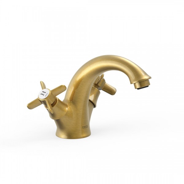 Tres Clasic bateria umywalkowa stare złoto 24210201LV