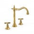 Tres Clasic bateria umywalkowa 3-otworowa stare złoto 24210501LV