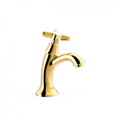 Tres Clasic zawór umywalkowy stojący złoty połysk 24250301OR