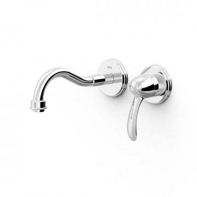 Tres Clasic bateria umywalkowa ścienna chrom 24220001