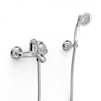 Tres Clasic bateria wannowa kompletna chrom 24217001