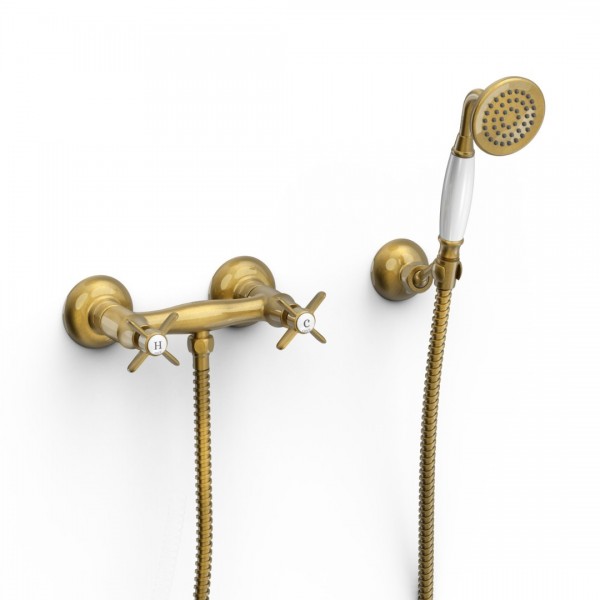 Tres Clasic bateria prysznicowa stare złoto 24216301LV