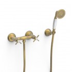 Tres Clasic bateria prysznicowa stare złoto mat 24216301LM