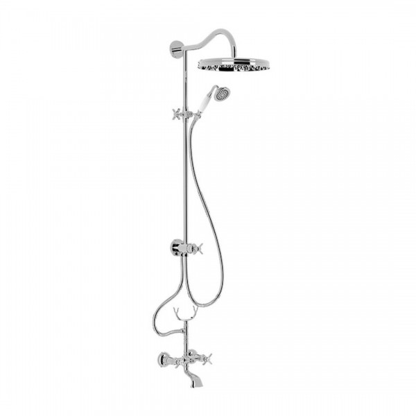 Tres Clasic komplet natryskowy z baterią wannową chrom 24217602