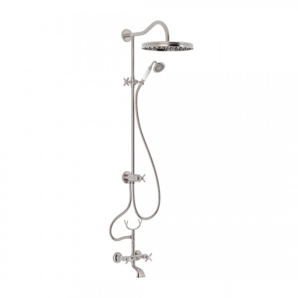 Tres Clasic komplet natryskowy z baterią wannową stal 24217602AC