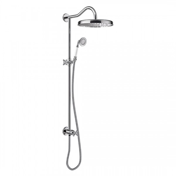Tres Clasic komplet prysznicowy do baterii podtynkowych retro chrom 24247602