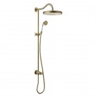 Tres Clasic komplet prysznicowy do baterii podtynkowych retro stare złoto 24247602LV