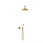 Tres Clasic zestaw natryskowy retro złoty 24218004OR