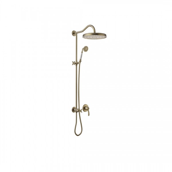 Tres Clasic zestaw natryskowy retro stare złoto mat 24217703LM